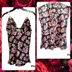 Cinemaetoile Lingerie chemise baby doll nighty with matching robe SMALL